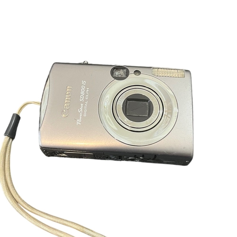 Canon PowerShot SD800 IS Digital ELPH Camera Silver 7.1MP Digicam Y2K